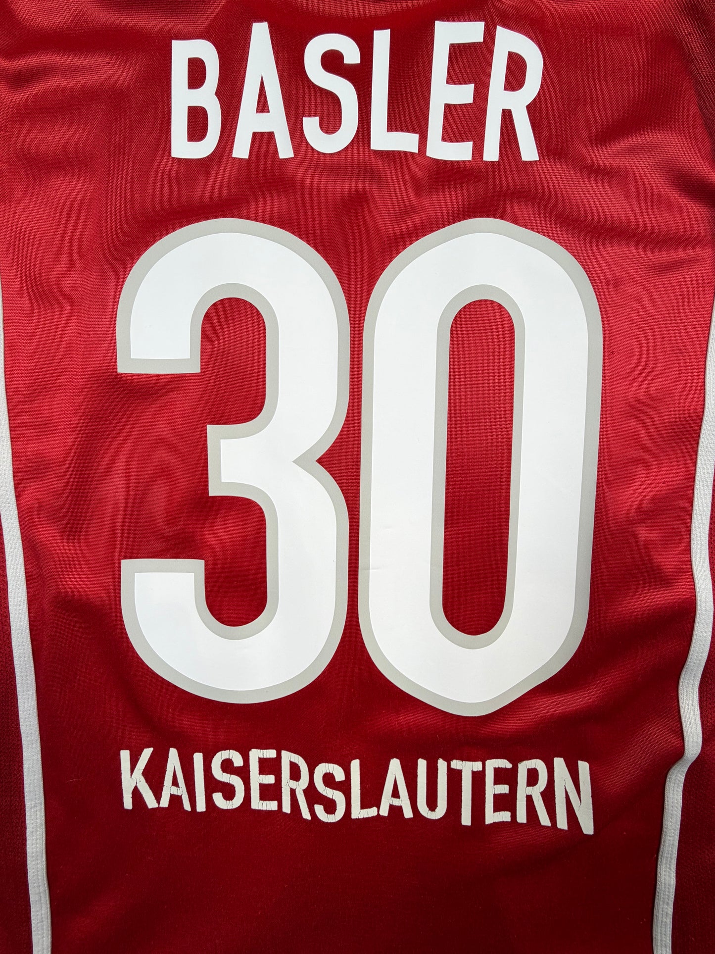 1. fc kaiserslautern 99/00 fck trikot (l) "30 basler" nike