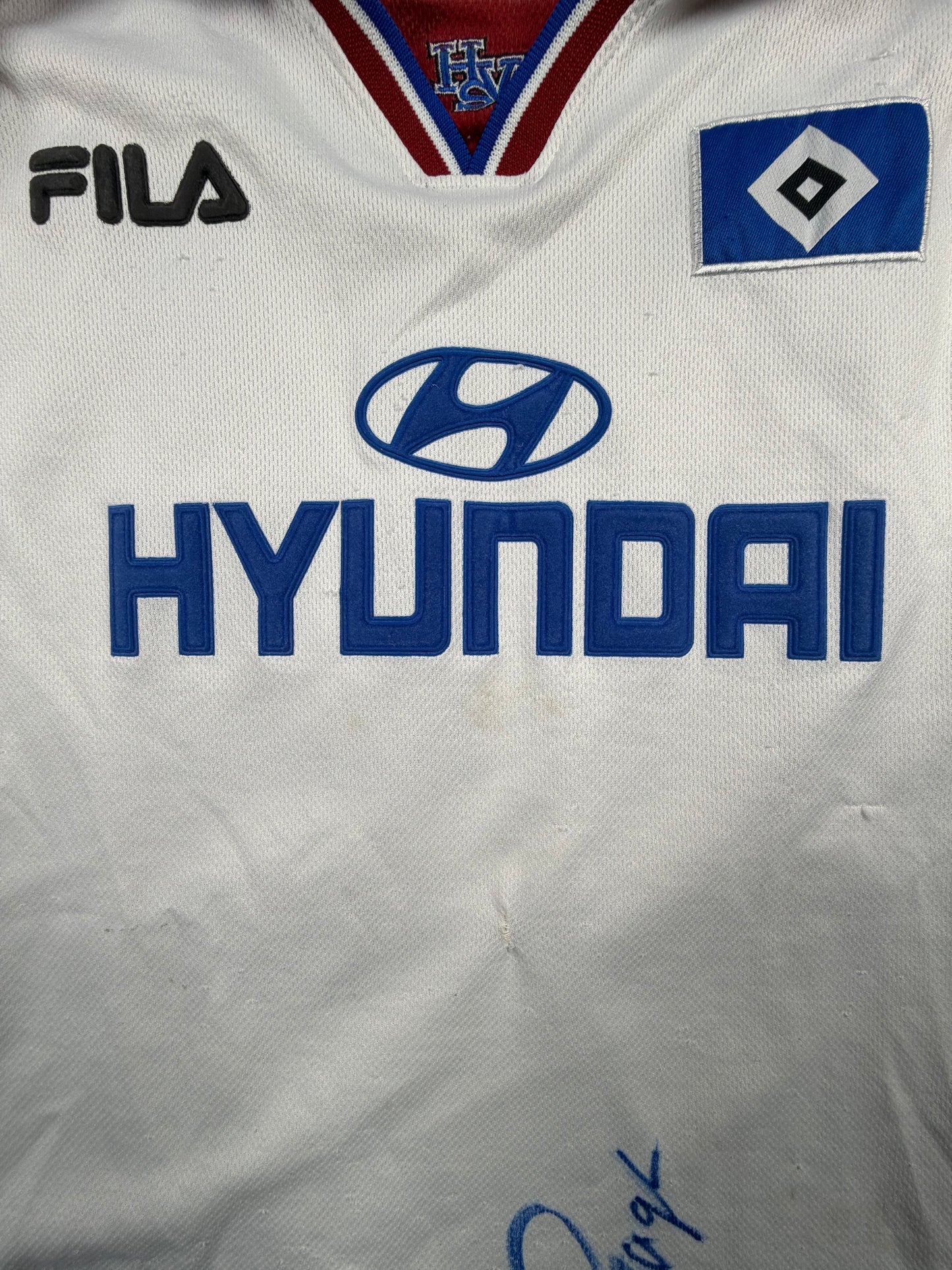 hamburger sv 99/00 hsv trikot (xxl) "22 präger" fila