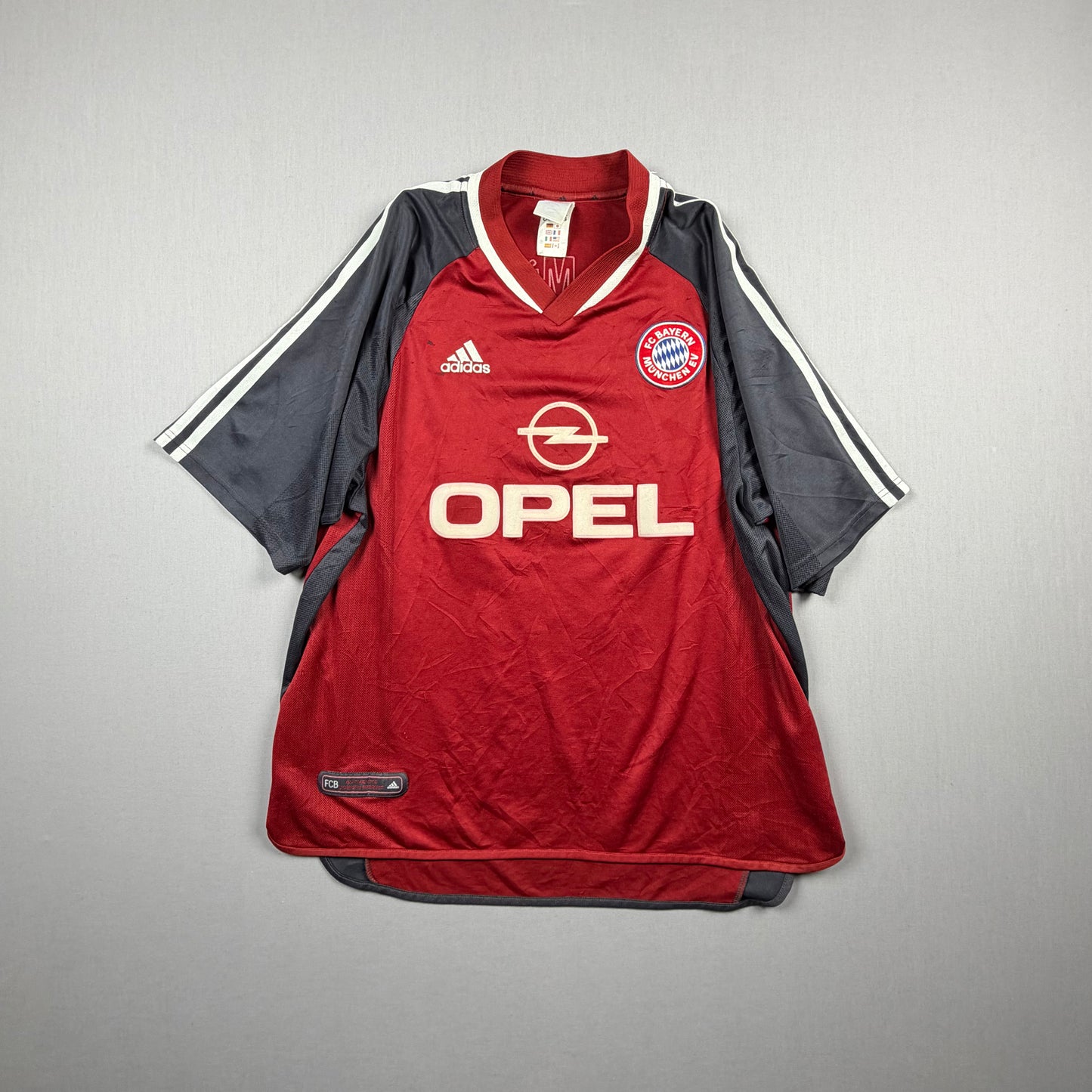 fc bayern münchen 01/02 fcb trikot (l/xl) "7 scholl" adidas