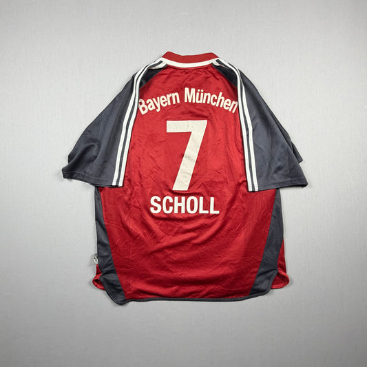 FC Bayern München 01/02 FCB Trikot (L/XL) "7 Scholl" Adidas