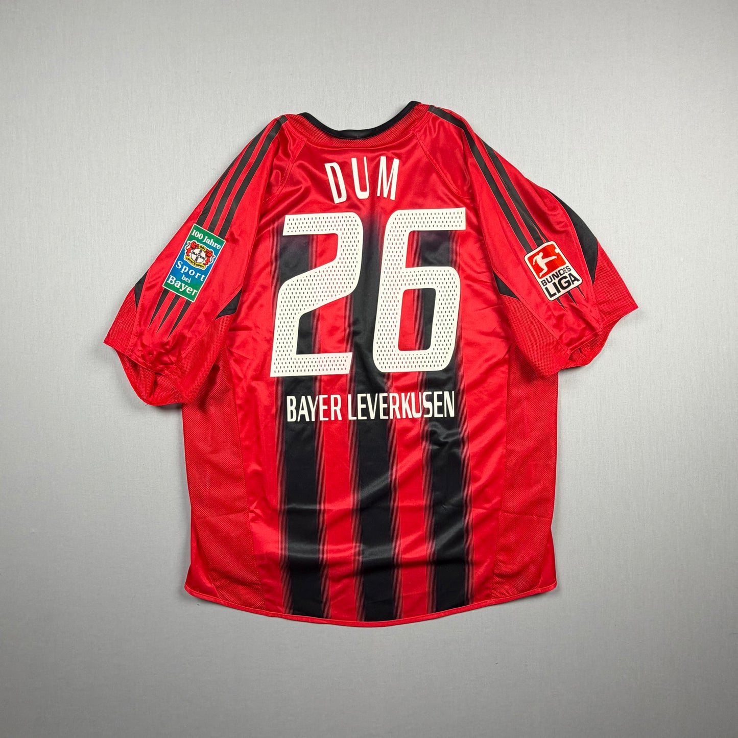bayer leverkusen 04/06 b04 trikot (l) "26 dum" adidas