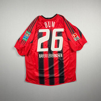Bayer Leverkusen 04/06 B04 Trikot (L) "26 Dum" Adidas