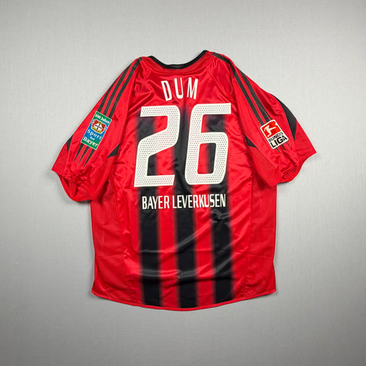 Bayer Leverkusen 04/06 B04 Trikot (L) "26 Dum" Adidas