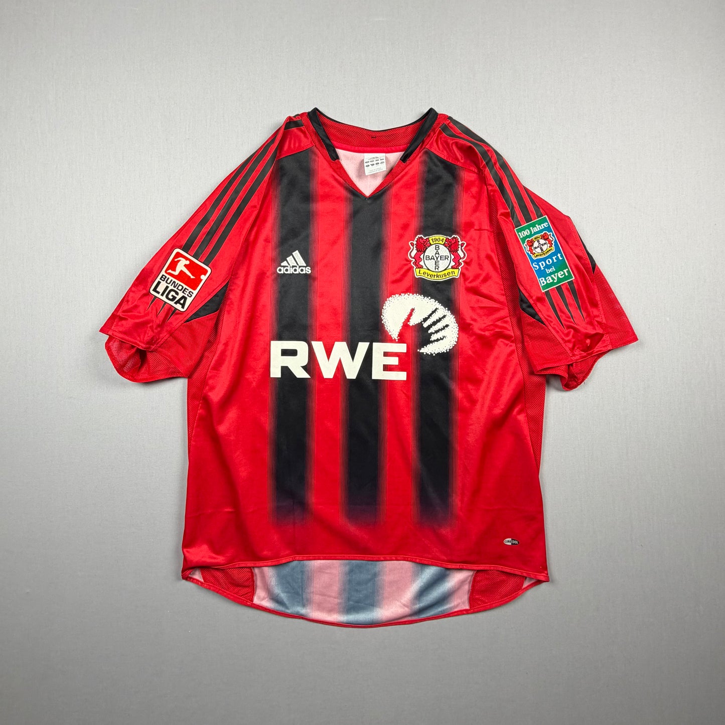 bayer leverkusen 04/06 b04 trikot (l) "26 dum" adidas