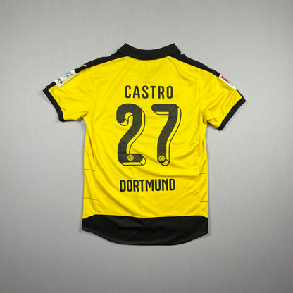 Borussia Dortmund 15/16 BVB Trikot (M) "27 Castro" Puma