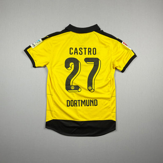 Borussia Dortmund 15/16 BVB Trikot (M) "27 Castro" Puma