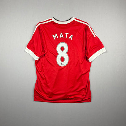 Manchester United 15/16 MUN Trikot (XL) "9 Mata" Adidas