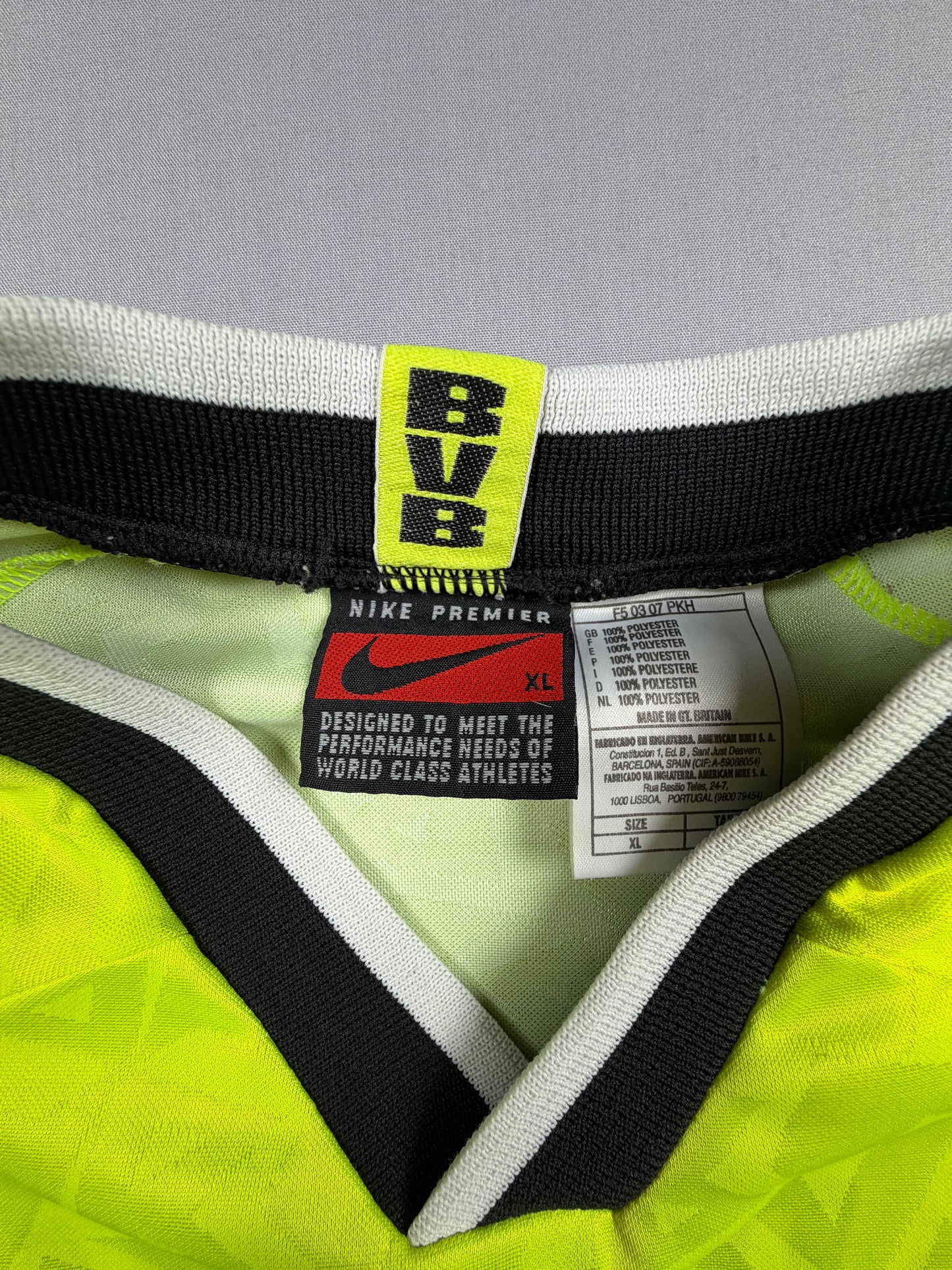 borussia dortmund 95/96 bvb trikot (xl) nike