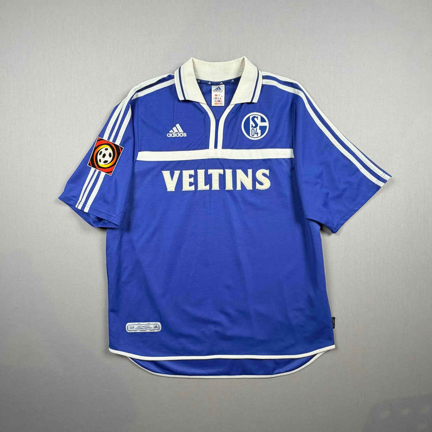fc schalke 04 00/01 s04 trikot (xl) "10 thon" adidas