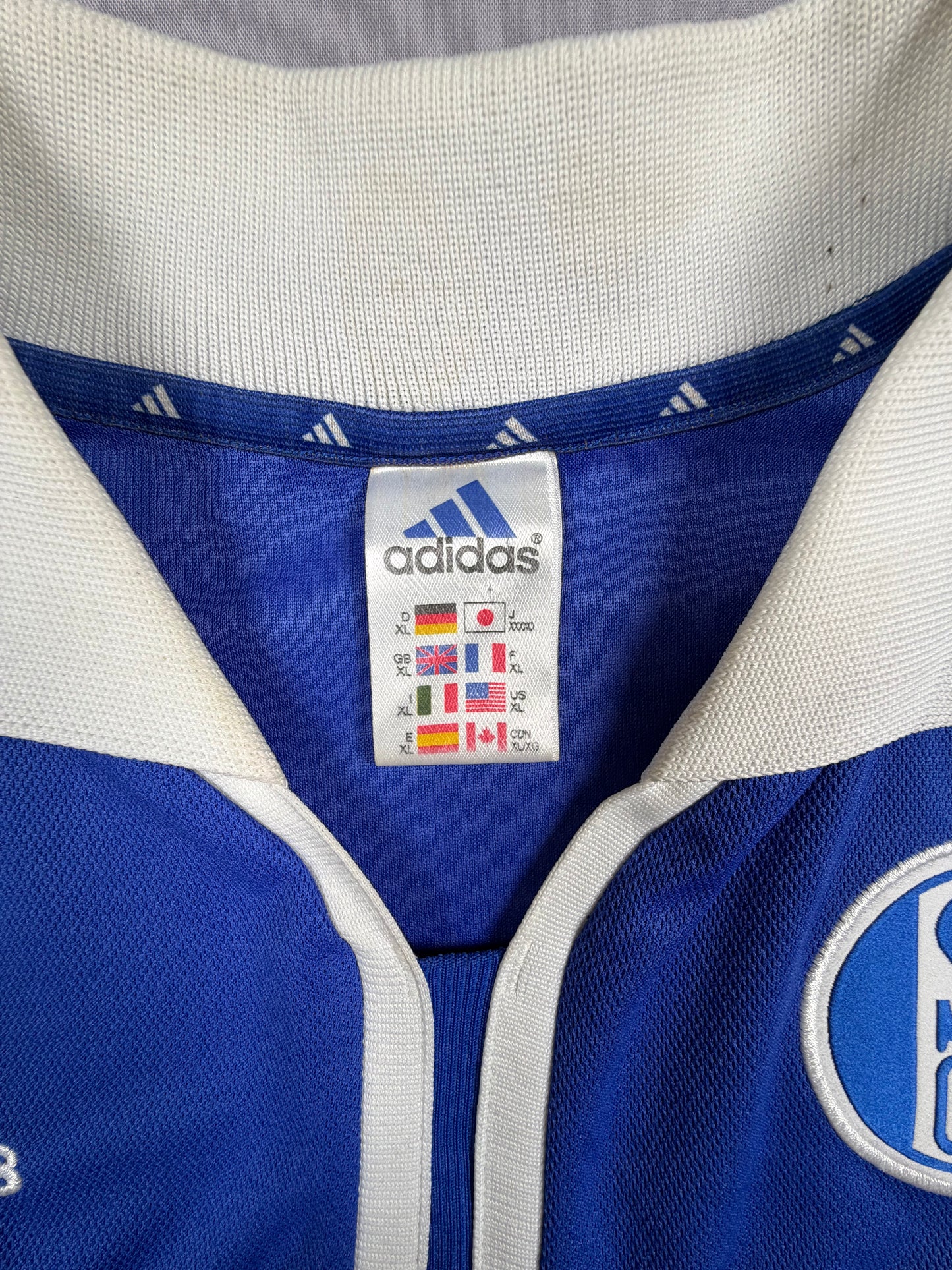 fc schalke 04 00/01 s04 trikot (xl) "10 thon" adidas