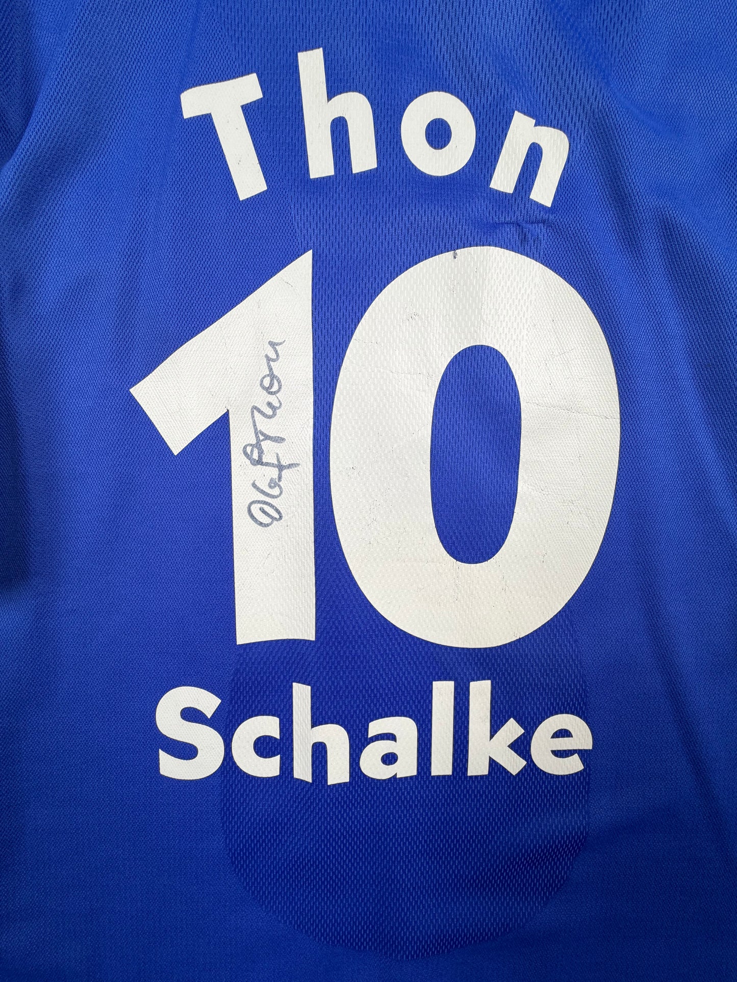 fc schalke 04 00/01 s04 trikot (xl) "10 thon" adidas