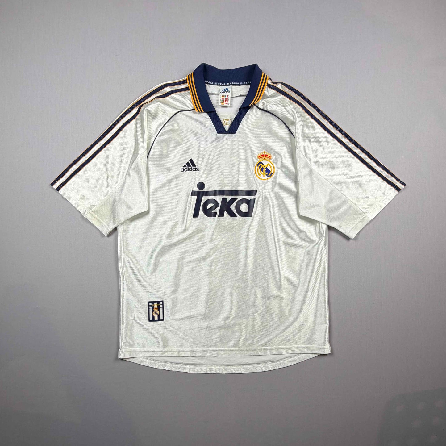real madrid 99/00 rma trikot (l) "3 r.carlos" adidas