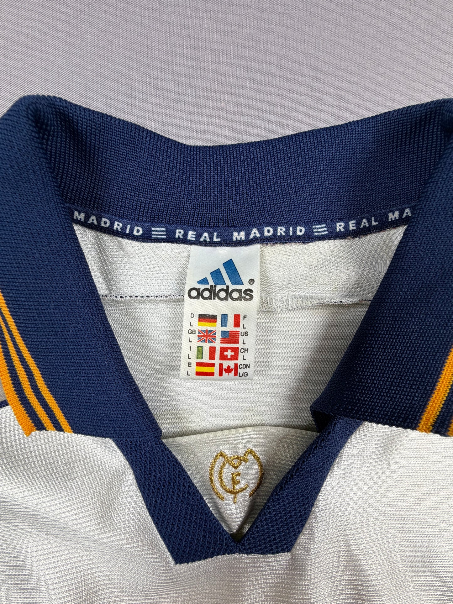 real madrid 99/00 rma trikot (l) "3 r.carlos" adidas