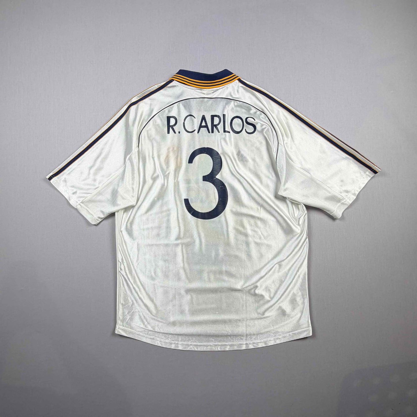 real madrid 99/00 rma trikot (l) "3 r.carlos" adidas
