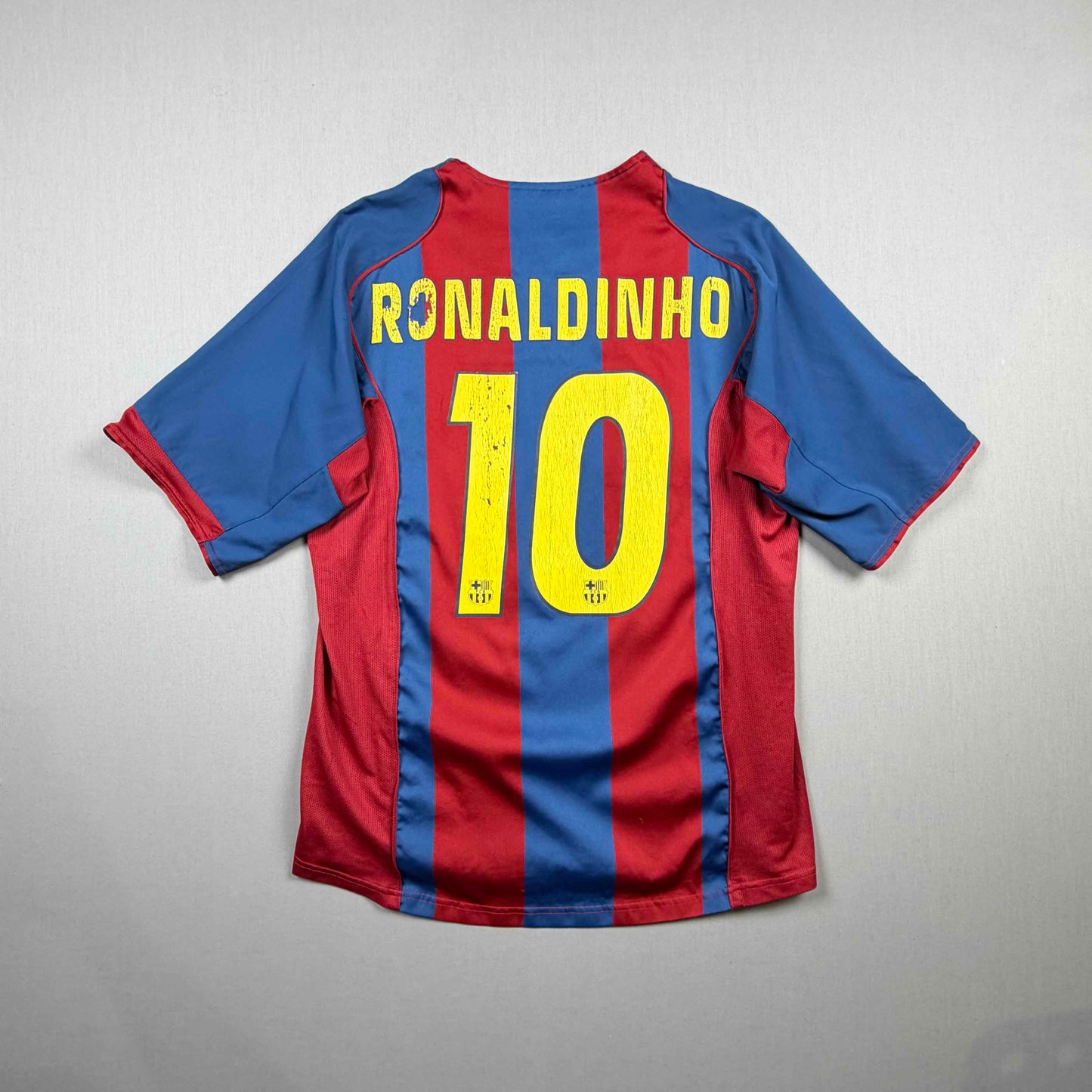 fc barcelona 04/05 fcb trikot (l) "10 ronaldinho" nike