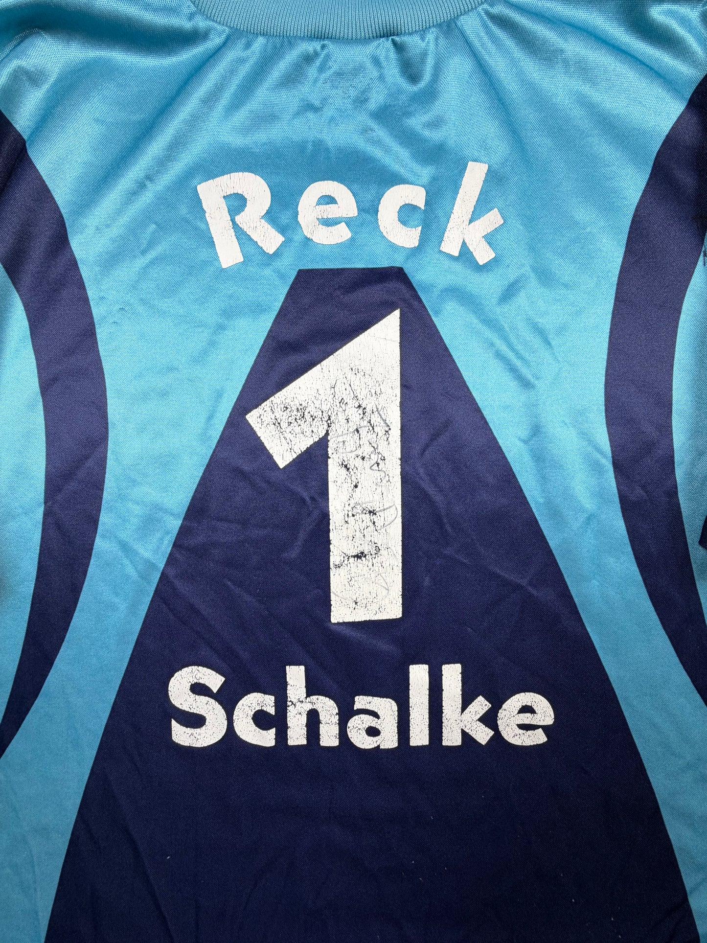fc schalke 04 99/00 s04 trikot (xl) "1 reck" adidas