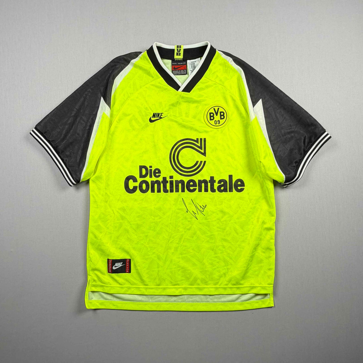 borussia dortmund 95/96 bvb trikot (xl) "6 sammer" nike