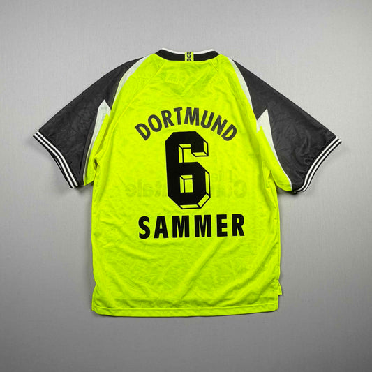 Borussia Dortmund 95/96 BVB Trikot (XL) "6 Sammer" Nike