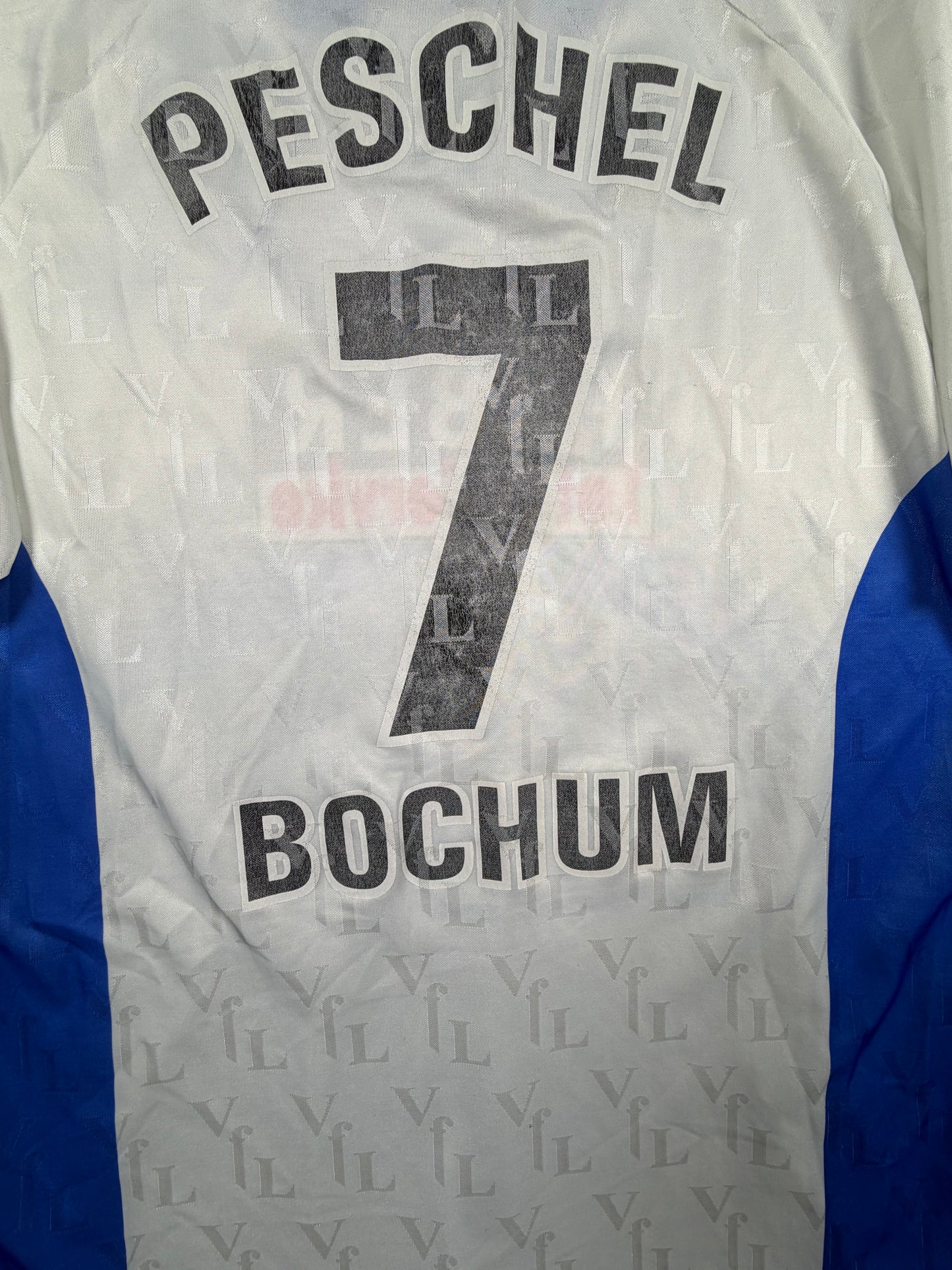 vfl bochum 99/01 vfl trikot (xl) "7 peschel" globetrotter