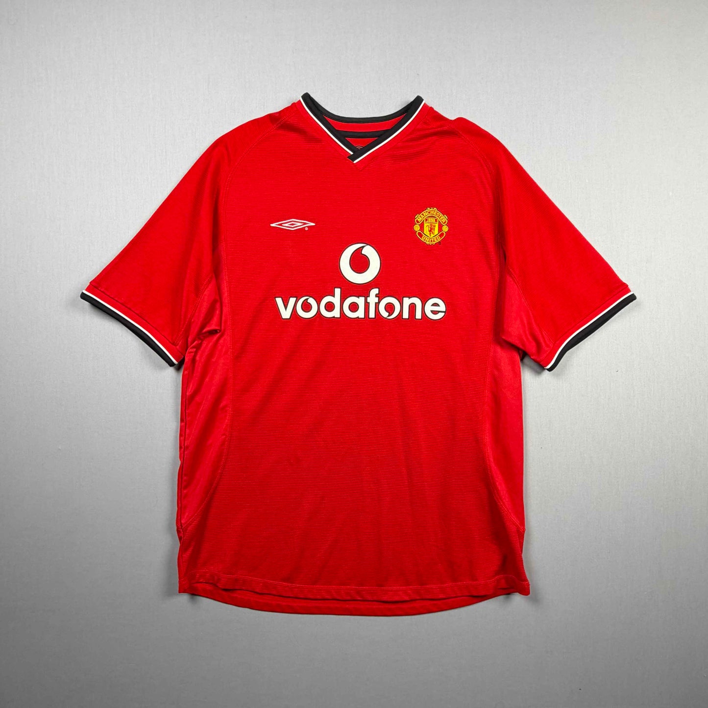 manchester united 00/01 mun trikot (xl) "7 beckham" umbro