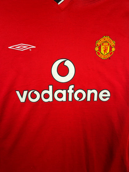 Manchester United 00/01 MUN Trikot (XL) "7 Beckham" Umbro