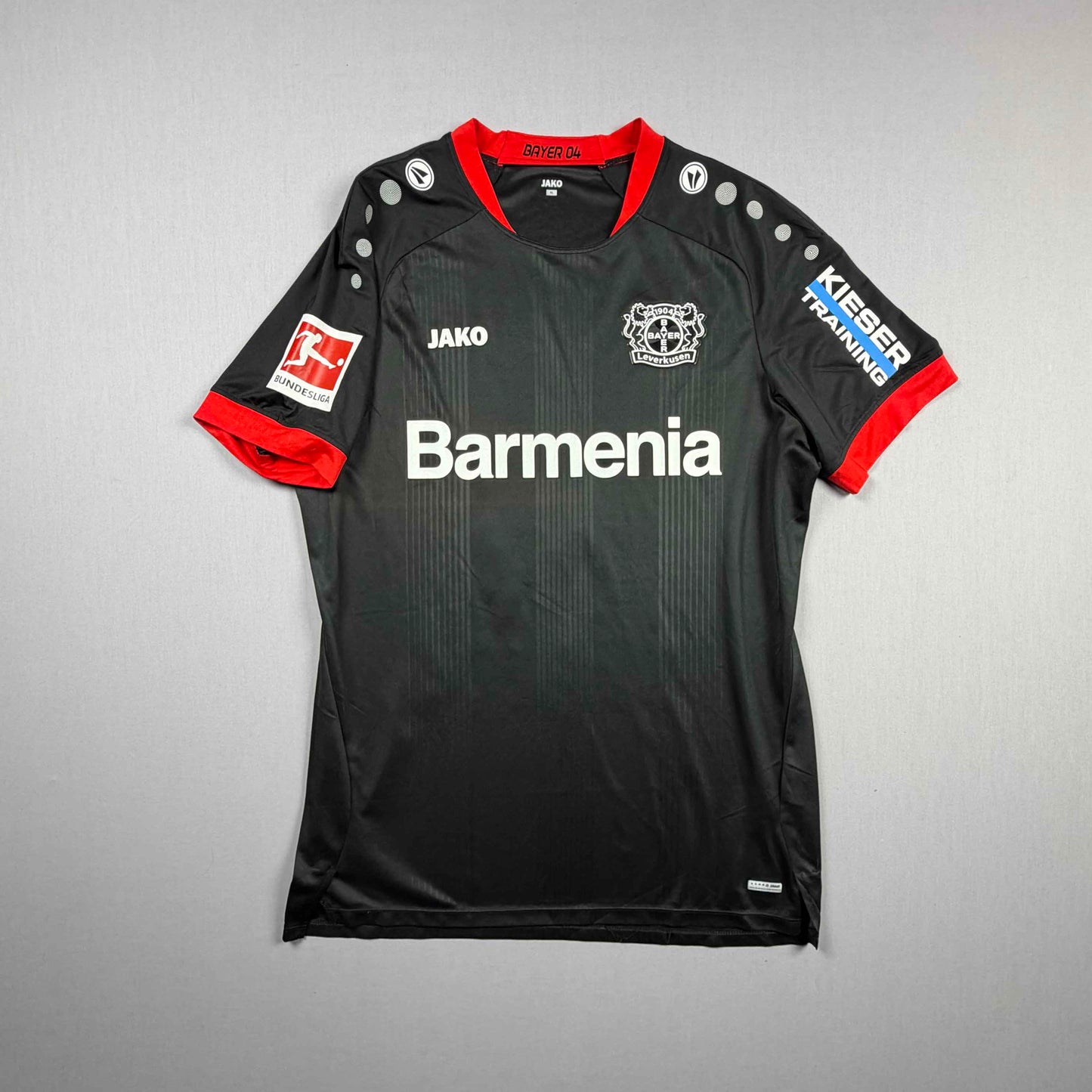 bayer 04 leverkusen 20/21 b04 trikot (xl) "4 tah" matchworn jako