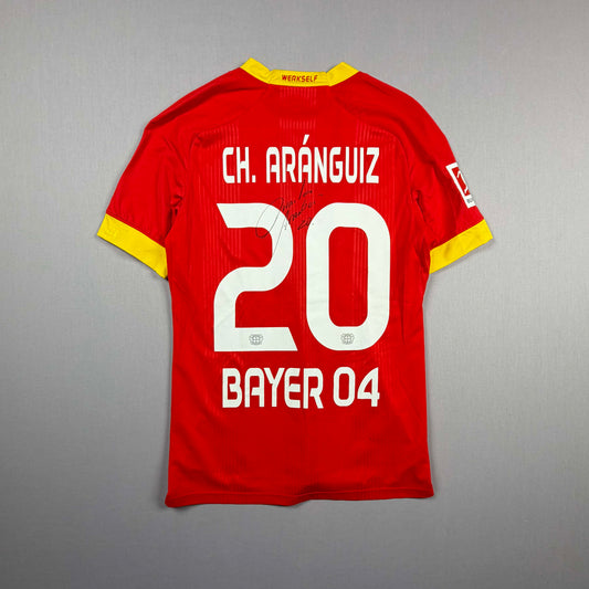 Bayer Leverkusen 20/21 B04 Trikot (M) "20 Ch. Aranguiz signed" Jako