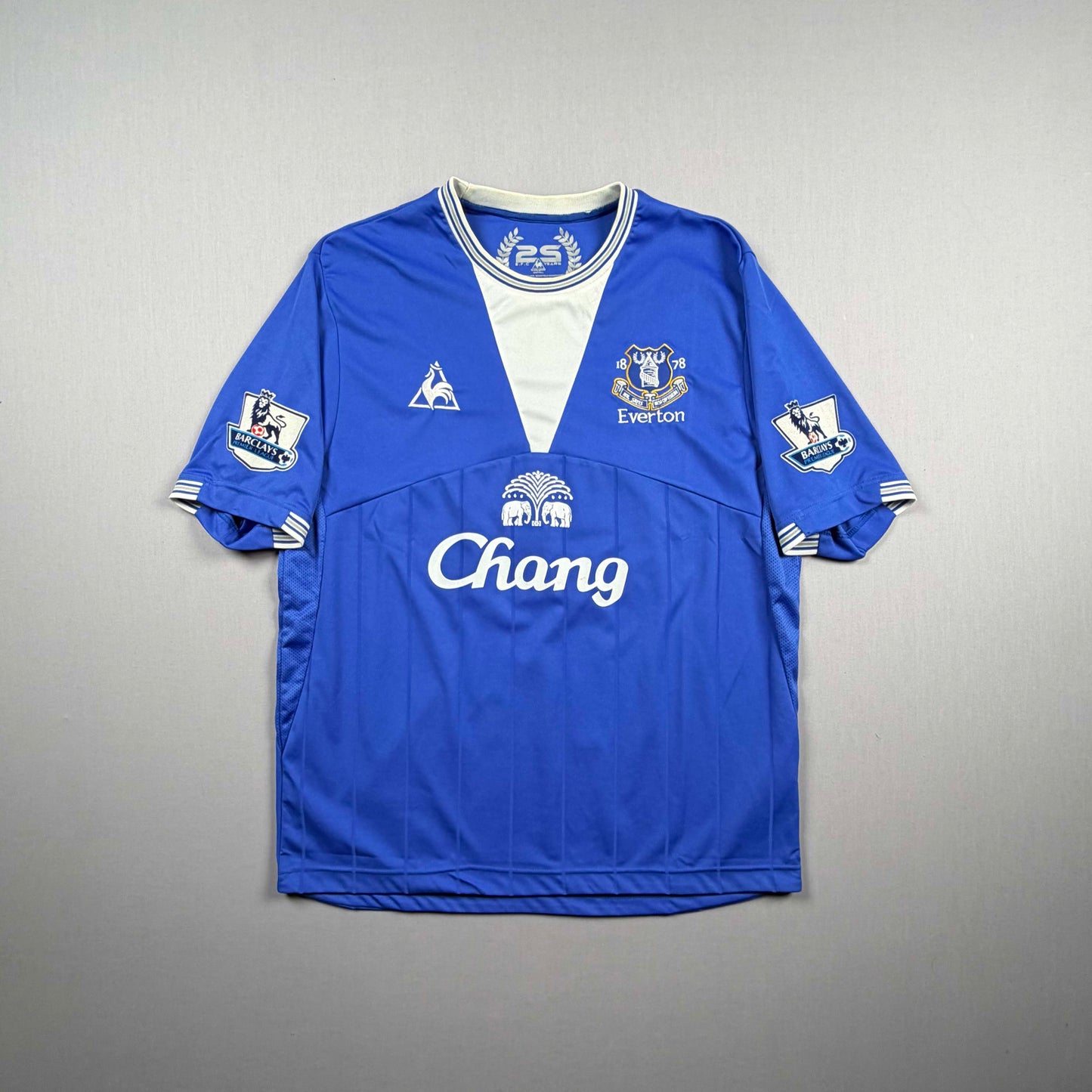 fc everton 09/10 eve trikot (l/xl) "25 fellaini" le coq sportif