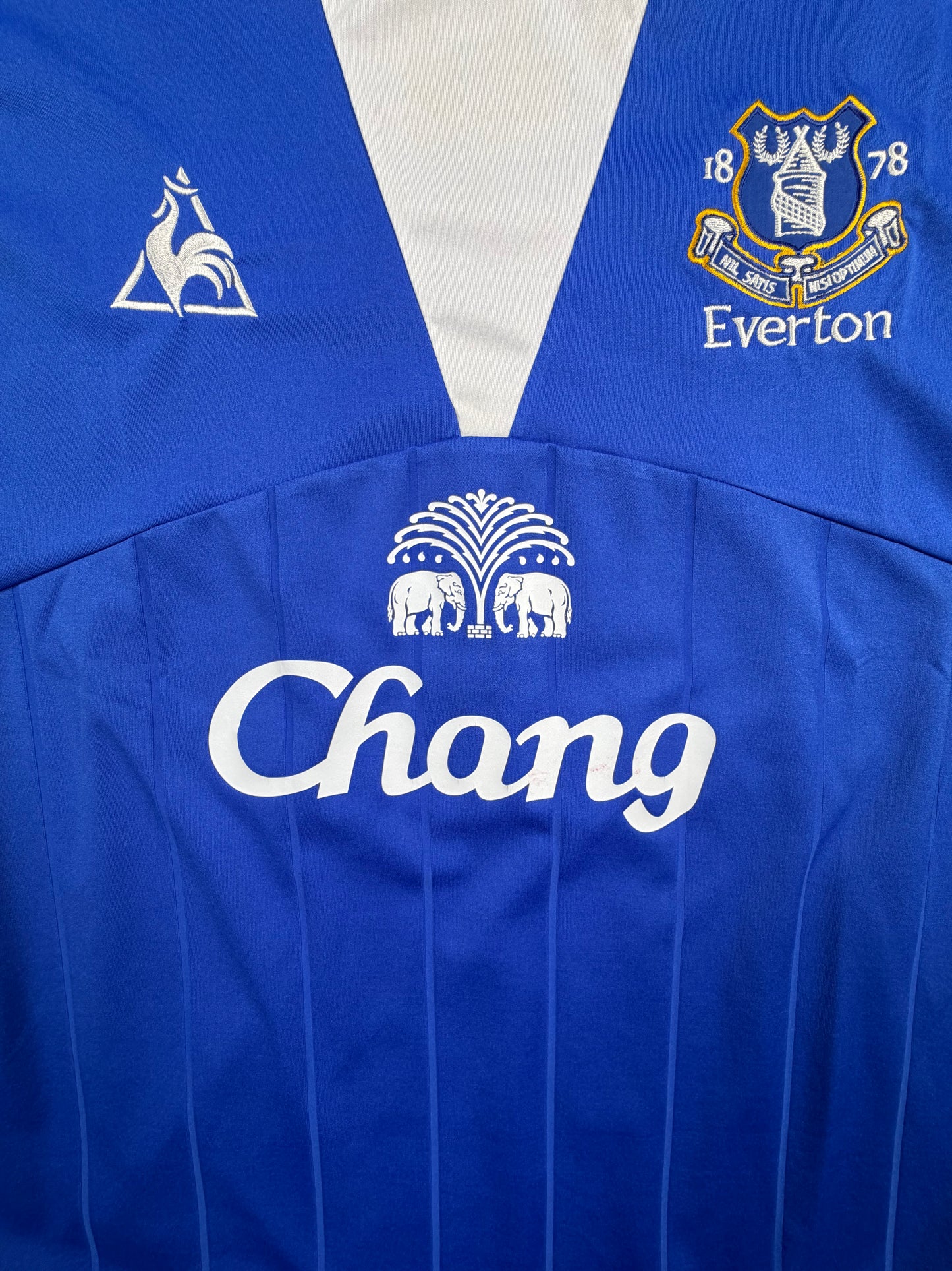 fc everton 09/10 eve trikot (l/xl) "25 fellaini" le coq sportif