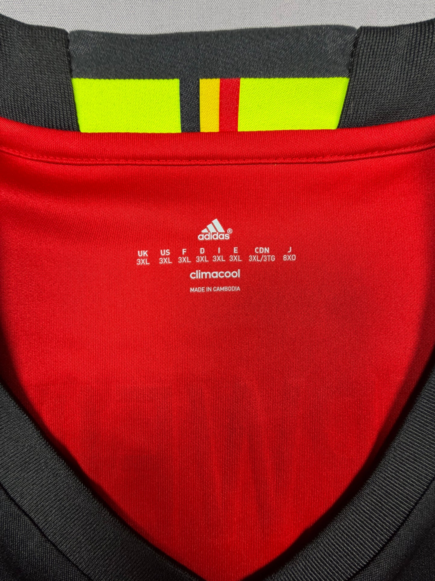 belgien 2016 trikot (3xl) "2 alderweireld" adidas
