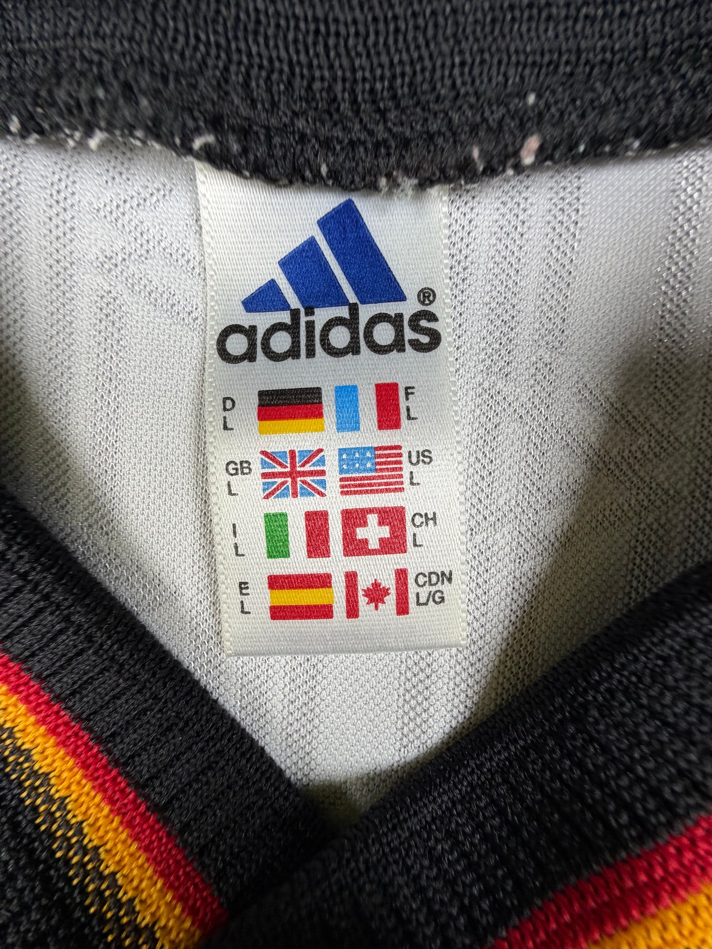 deutschland 1996 dfb trainingsshirt (l) adidas