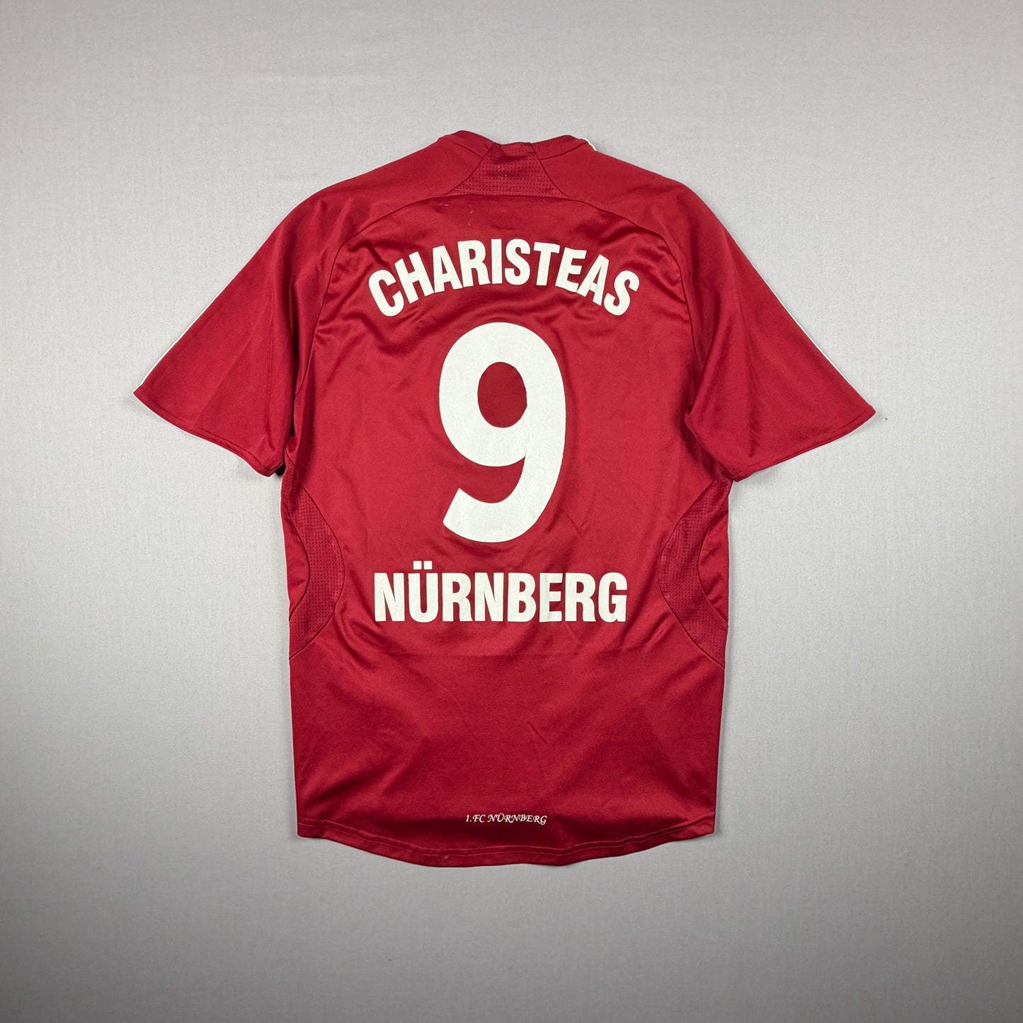 1.fc nürnberg 07/08 fcn trikot (s) "9 charisteas" adidas